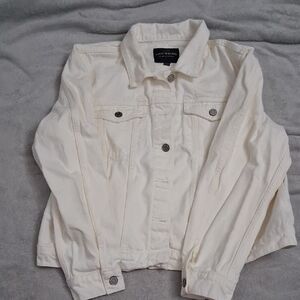 Lucky Brand Women's Cream Denim Jacket